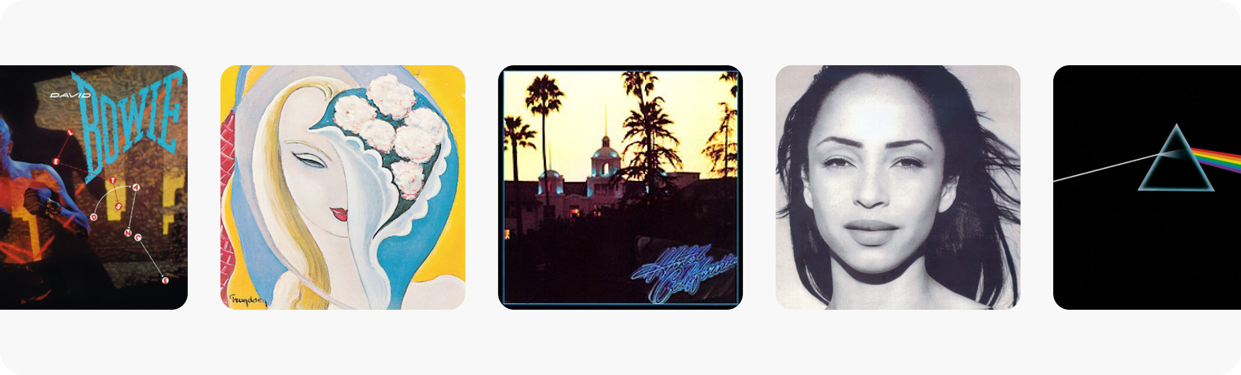 Record collection preview: Diamond Life, Hotel California, The Dark Side of the Moon